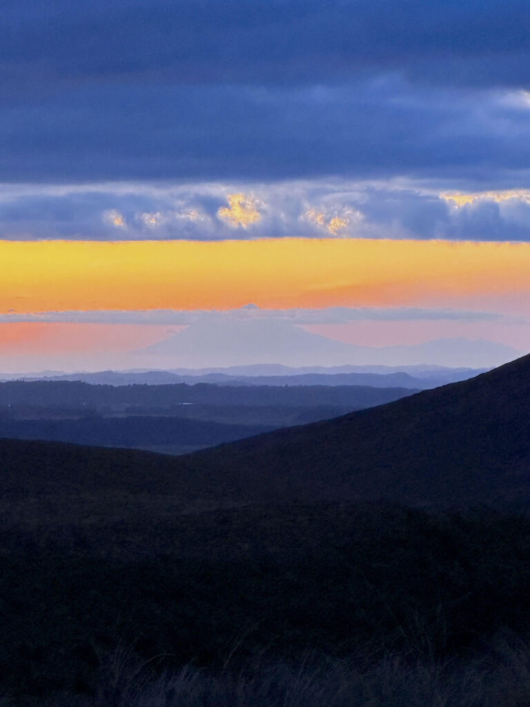 Mount Taranaki View from Mangatepopo Hut